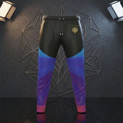 Yahuah-Tree of Life 01 Royal Pantalones deportivos de diseñador para hombre 