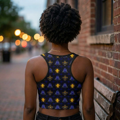 Truth Illustrated 01-01 Designer Cropped Tank Top