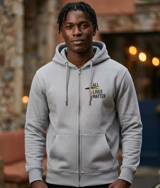 Outspoken Designs 04-01 "All Lives Matter" Designer Anthem Unisex Full Zip Hoodie (2 colors)