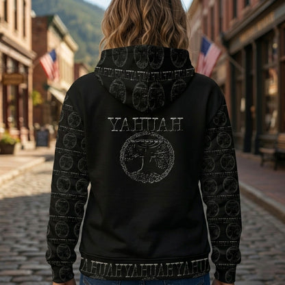 Yahuah-Tree of Life 02-04 Designer Unisex Cotton Hoodie