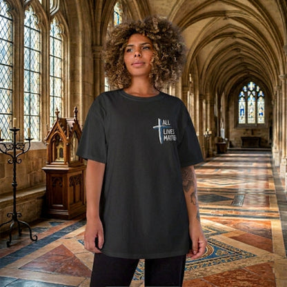 Outspoken Designs 04-02 "All Lives Matter" Designer Champion Unisex T-shirt (2 colors)