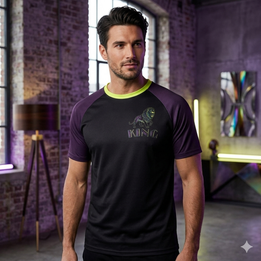 KING 01-01 Men's Designer Raglan T-shirt
