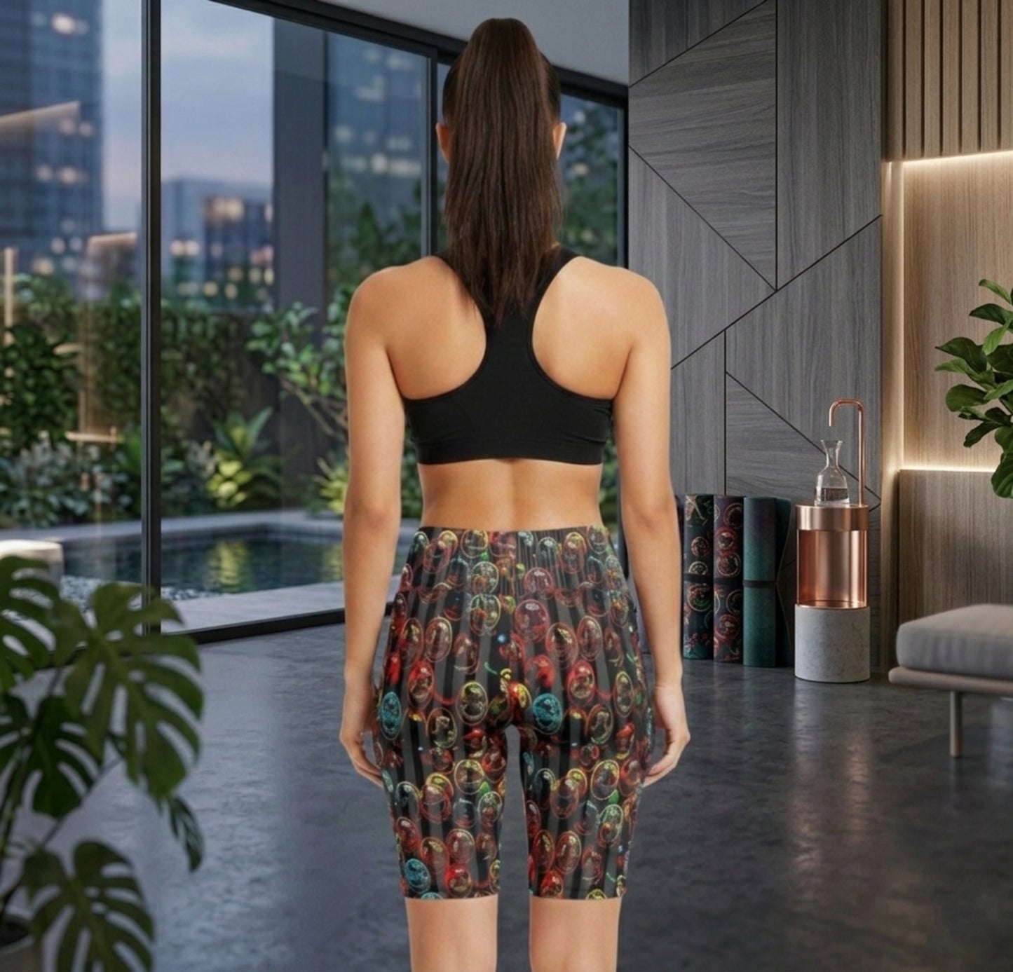 "Lighten Up" (01) | Yoga Shorts with Pockets