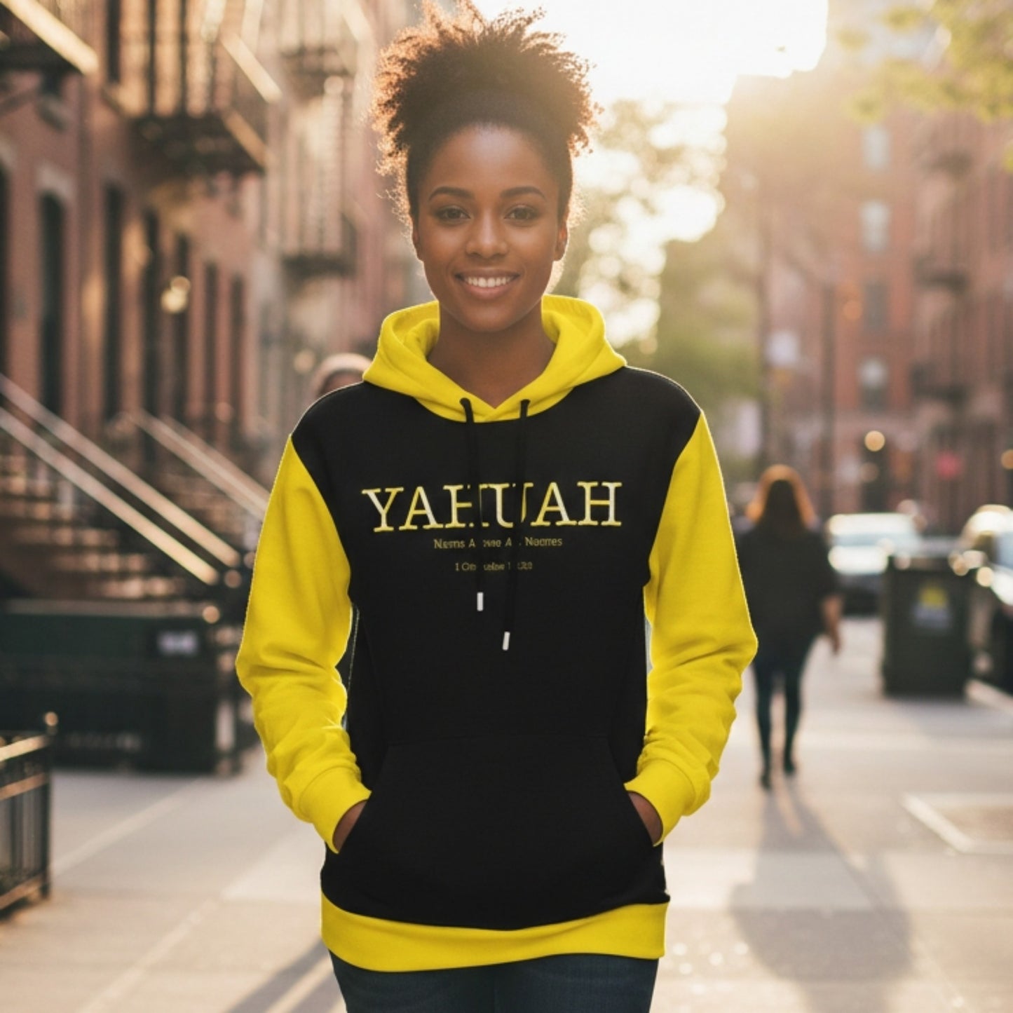 Yahuah-Name Above All Names 02-02 Designer Unisex Cotton Hoodie