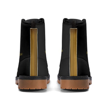 Cargar imagen en el visor de la galería, Yahusha-The Lion of Judah 01 Voltage PU Leather Brown Outsole Boots (Black)