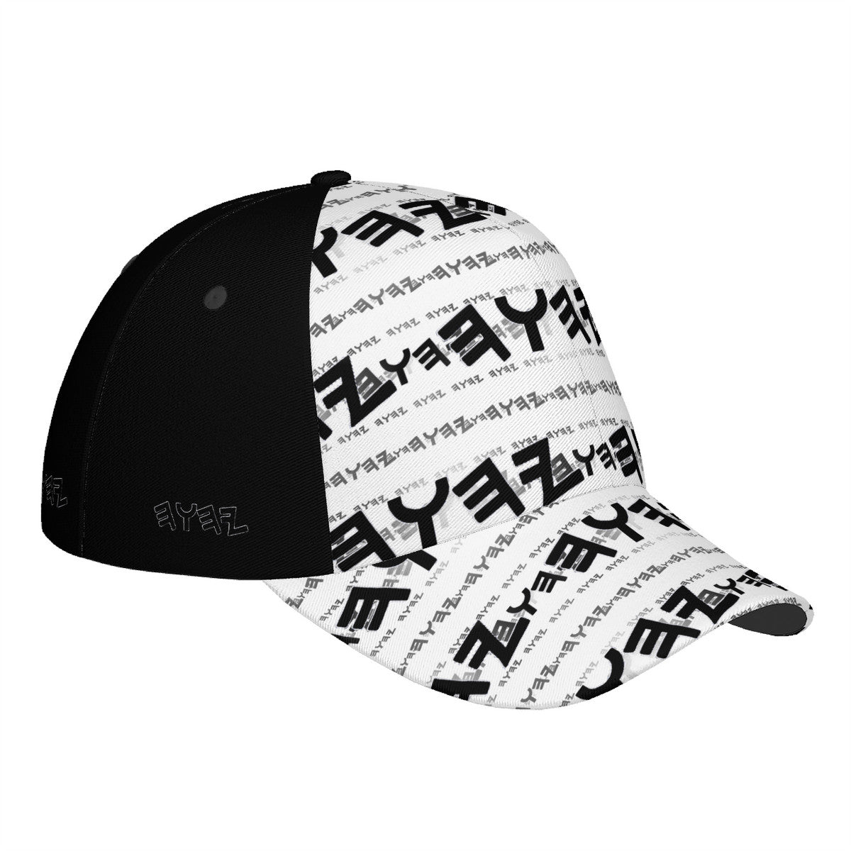 Most High God - Yahuah 01-01 White Designer Curved Brim Baseball Cap