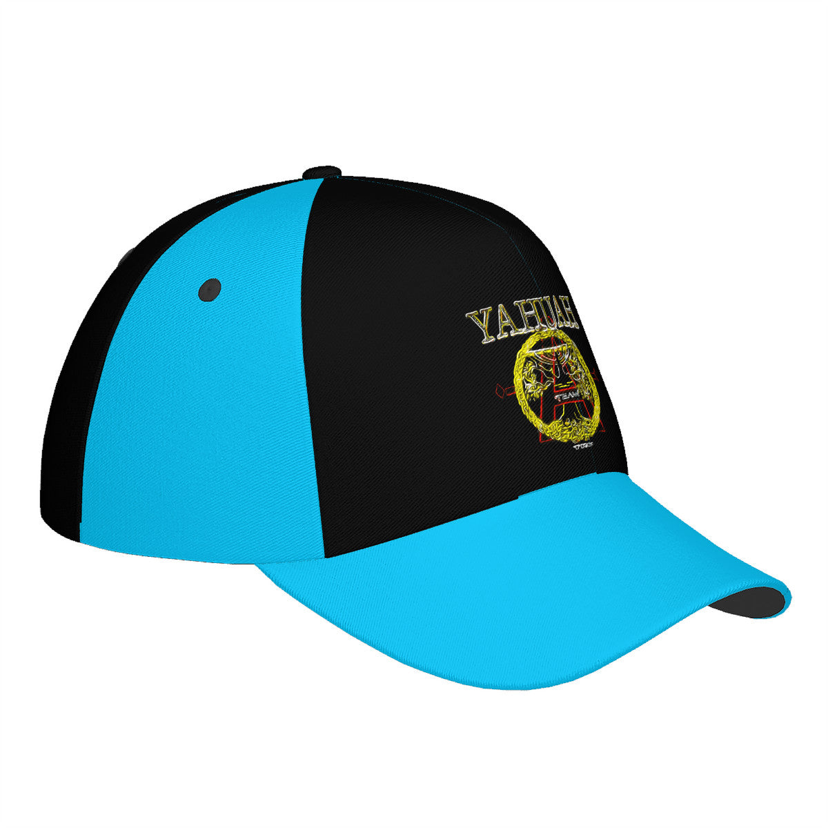 A-Team 01 Blue Designer Curved Brim Baseball Cap