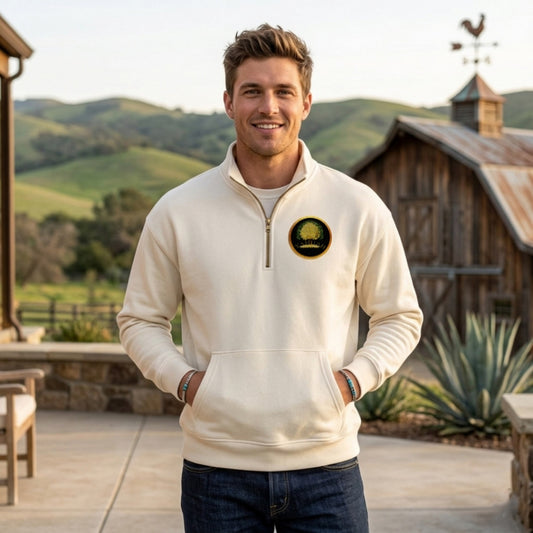 Yahuah: Tree of Life (03) | Unisex Heavyweight Fleece Drop Shoulder Half Zip Sweatshirt | 4 Colors