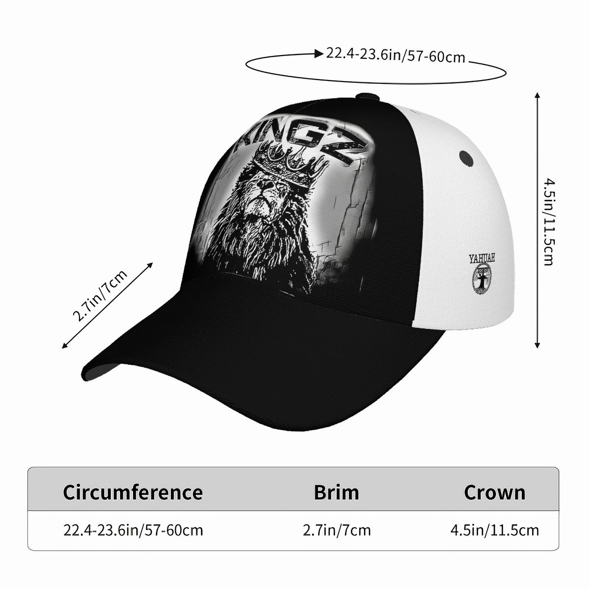 KINGZ 01-02 Designer Curved Brim Baseball Cap