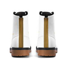 Cargar imagen en el visor de la galería, Yahusha-The Lion of Judah 01 Voltage PU Leather Brown Outsole Boots (White)