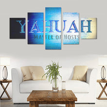 Cargar imagen en el visor de la galería, Yahuah-Master of Hosts 01-01 Impresiones artísticas en lienzo para pared (sin marco) 5 piezas/juego B 