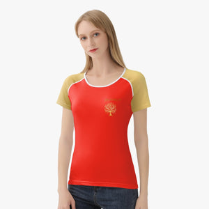 Yahuah-Tree of Life 01 Camiseta de cuello redondo de diseñador para mujer elegida 