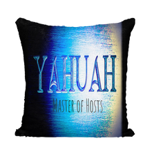 Cargar imagen en el visor de la galería, Yahuah-Master of Hosts 01-01 Funda de cojín de lentejuelas de diseñador (5 colores)