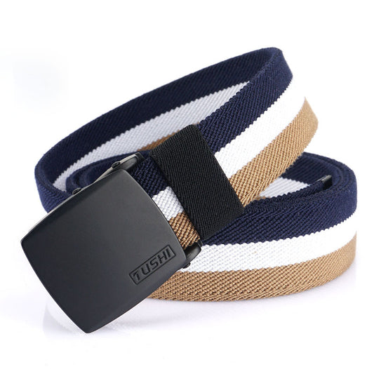 Cotton Elastic Woven Canvas Belt