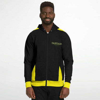 Yahuah-Name Above All Names 02-02 Designer Triblend Fleece Lined Unisex Zip Hoodie