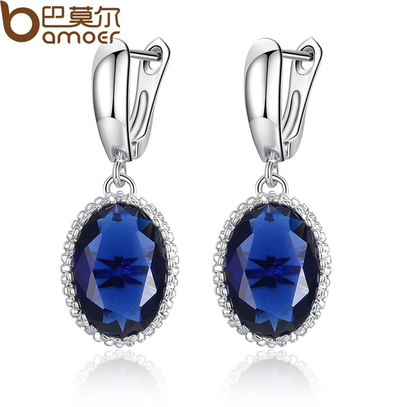 Platinum Plated Luxury AAA Zircon Earrings (4 colors)