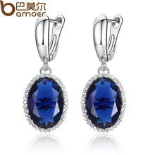 Load image into Gallery viewer, Platinum Plated Luxury AAA Zircon Earrings (4 colors)