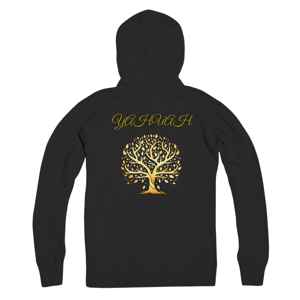 Yahuah-Tree of Life 01 Designer Bella + Canvas Premium Adult Full Zip Hoodie (6 colors)