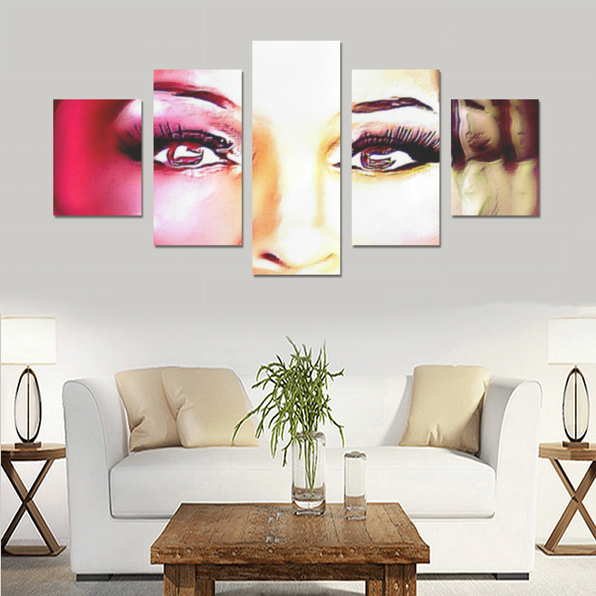 Phenomenal Candy 01-01 Canvas Wall Art Prints (No Frame) 5-Pieces/Set B