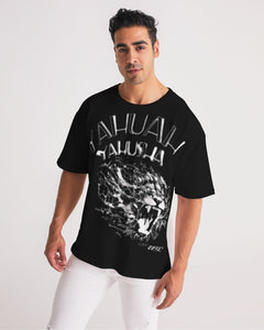 Yahuah Yahusha 01-07 Camiseta de diseñador premium con hombros caídos y peso pesado para hombre 