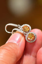 Load image into Gallery viewer, Platinum Plated 2 Carat Moissanite Drop Earrings