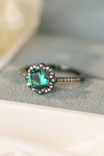 Load image into Gallery viewer, Paraiba Tourmaline Flower Shape Ring