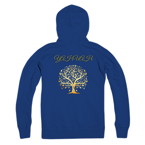 Yahuah-Tree of Life 01 Designer Bella + Canvas Premium Sudadera con capucha y cremallera completa para adultos (6 colores) 