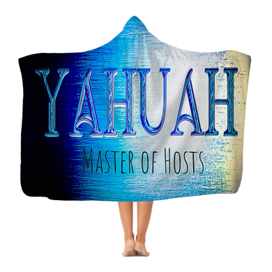 Yahuah-Master of Hosts 01-01 Manta clásica con capucha para adultos
