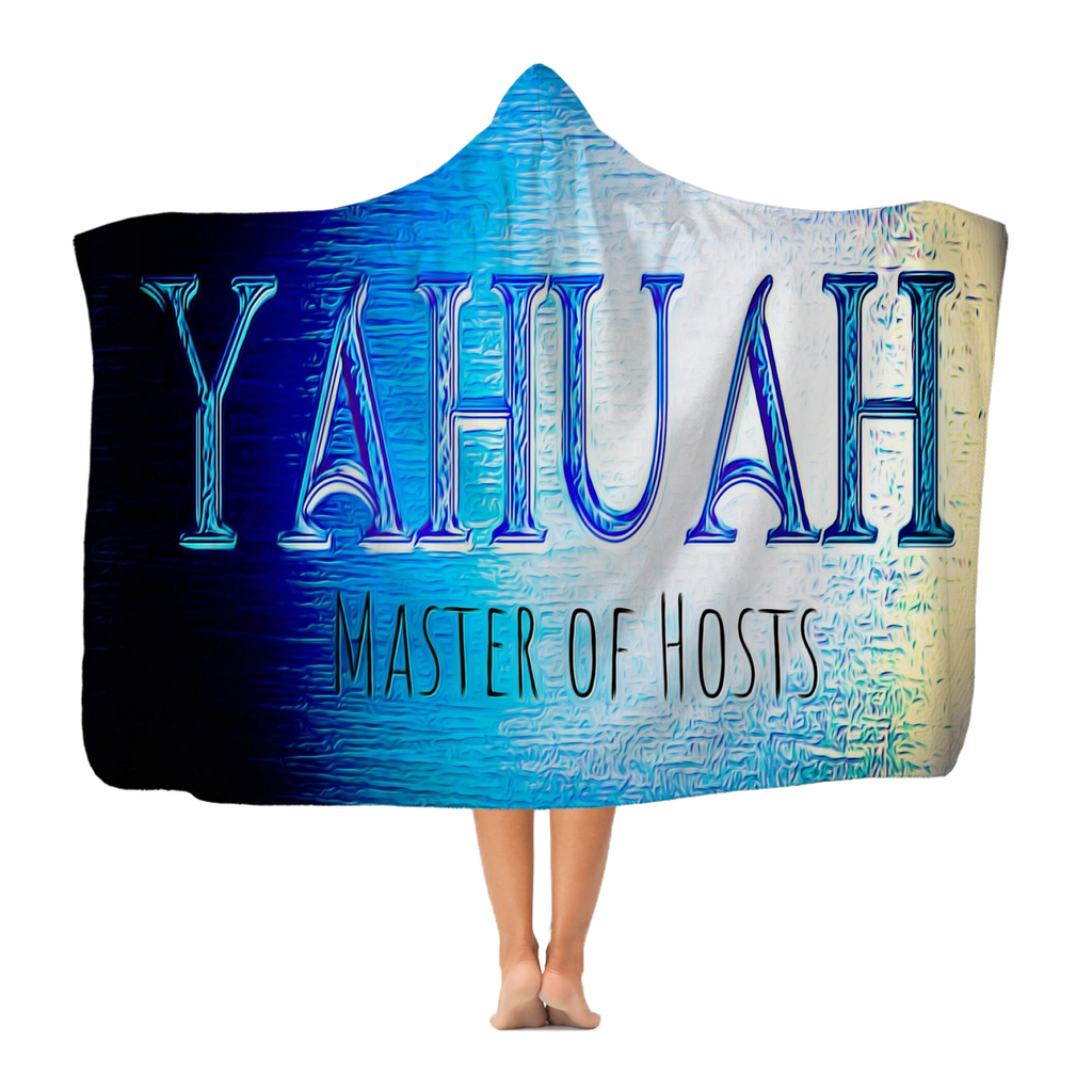Yahuah-Master of Hosts 01-01 Manta clásica con capucha para adultos