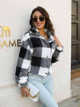 Load image into Gallery viewer, Plaid Print Lapel Collar Drop Shoulder Shacket (4 colors)