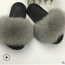 Load image into Gallery viewer, Faux Fur Lady Slippers