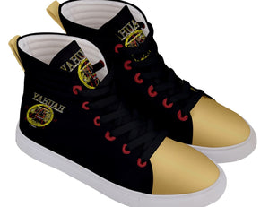 Zapatos de skate de caña alta A-Team 01 Gold para hombre (talla máxima = EE. UU. 11,5) 