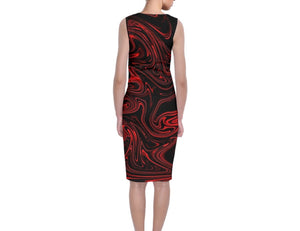 TRP Maze 01-01 Designer Sleeveless Round Neck Bodycon Midi Dress