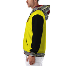Cargar imagen en el visor de la galería, Yahuah Logo 02-02 Sudadera con capucha y cremallera completa de diseñador para hombre