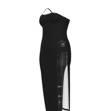 Cargar imagen en el visor de la galería, TRP Matrix 03 Vestido largo de talla grande con hombros oblicuos y abertura lateral
