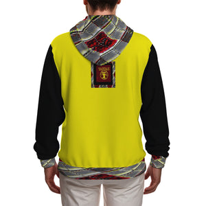 Yahuah Logo 02-02 Sudadera con capucha y cremallera completa de diseñador para hombre