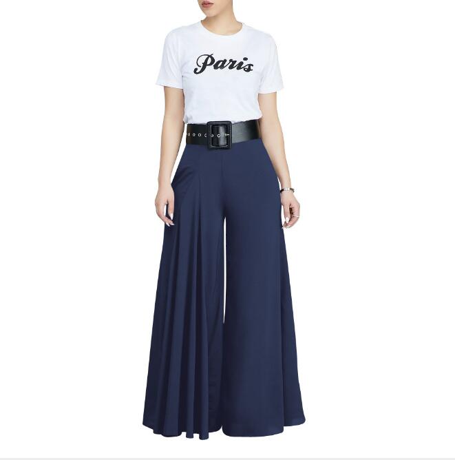 Amazon.com: UNIOND Pants for Women Zipper Back Solid Palazzo Pants MISEV  (Color : Navy Blue, Size : Tall XS) : Clothing, Shoes & Jewelry