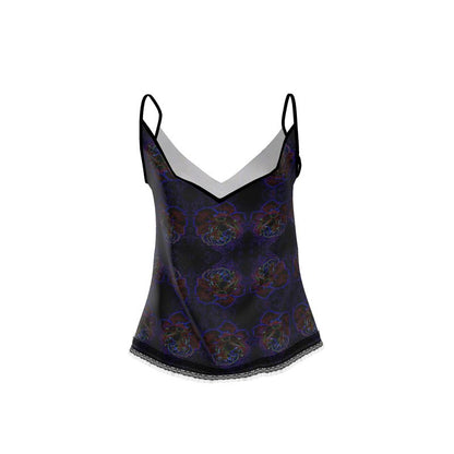 Floral Embosses: Roses 01 Lace Trim Cami