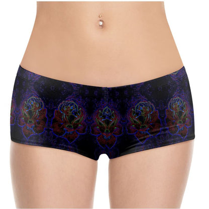 Estampados florales: Pantalones cortos de diseñador estampados Roses 01 