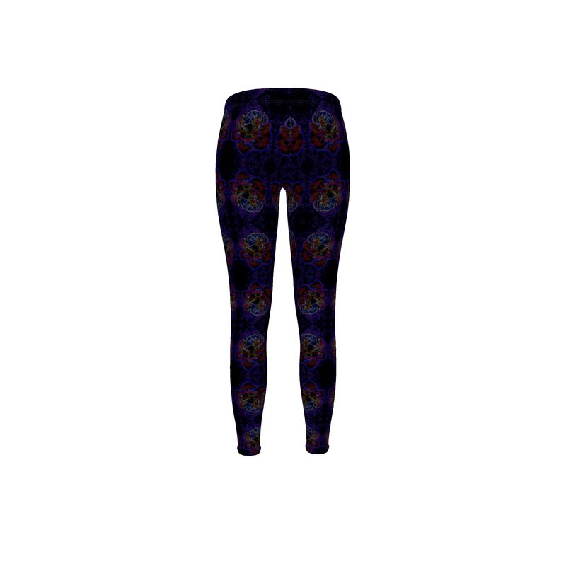 Floral Embosses: Roses 01 Patterned Designer Leggings