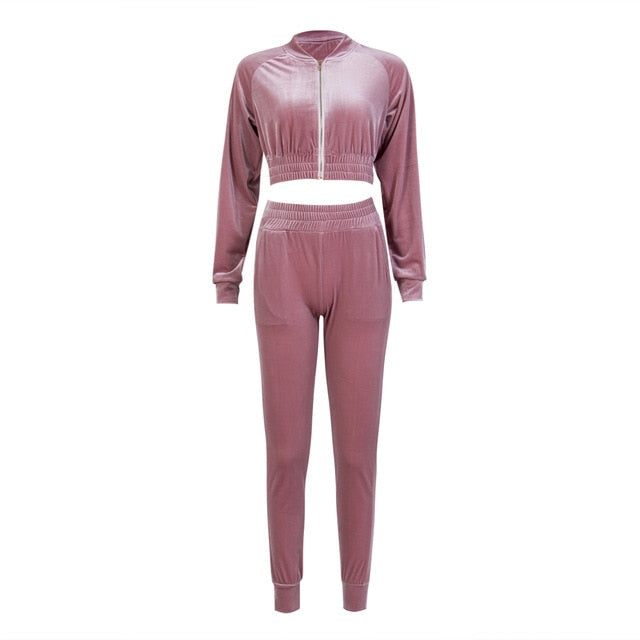 Diamond Velvet Tracksuit