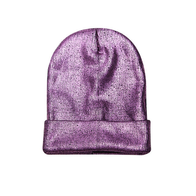 Knitted Wool Hemming Beanie