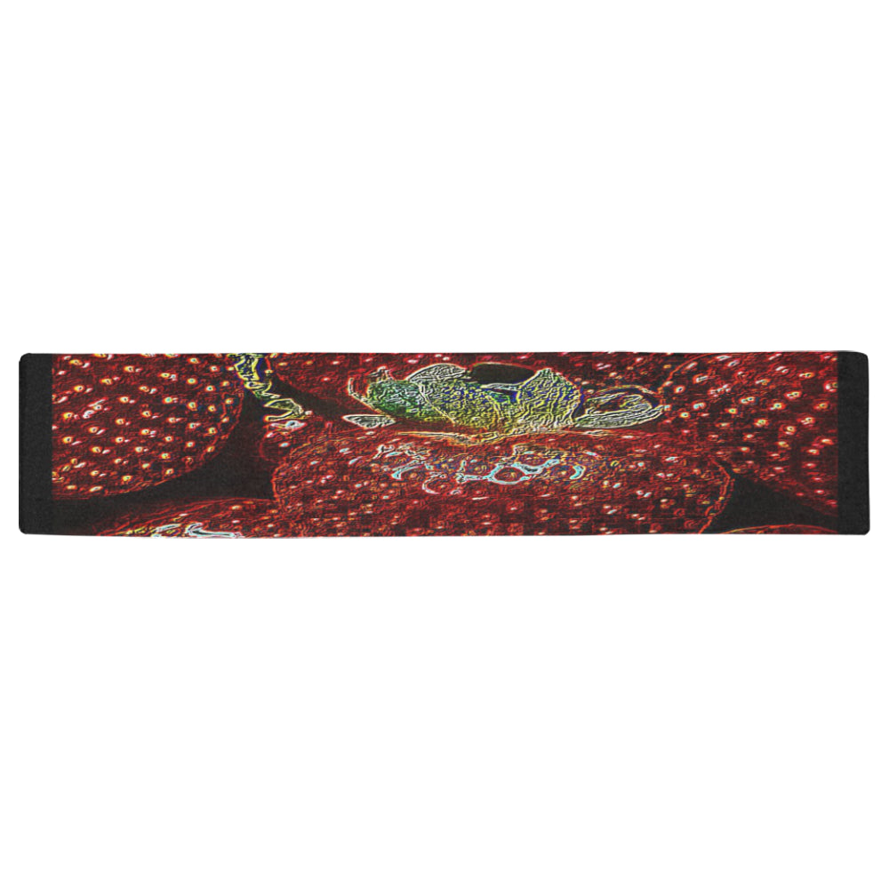 TRP Strawberries 01 Designer Table Runner 16" x 72"