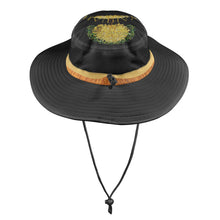 Cargar imagen en el visor de la galería, Yahuah-Tree of Life 03-01 Sombrero de cubo de ala ancha con cordón 