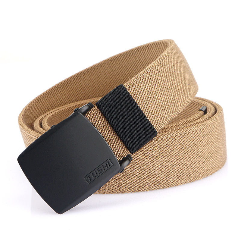 Cotton Elastic Woven Canvas Belt