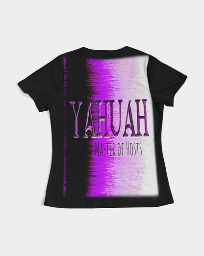 Yahuah: Master of Hosts (01-02) | Women's Fitted Tee