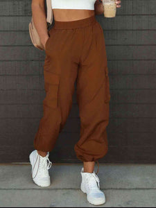 High Waist Drawstring Sweatpants with Pockets (3 colors)