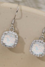 Load image into Gallery viewer, Opal Square Drop Earrings