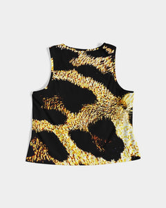 Camiseta corta sin mangas de diseñador TRP con estampado de leopardo 01 