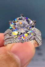 Load image into Gallery viewer, 3 Carat Moissanite Three Layer Ring